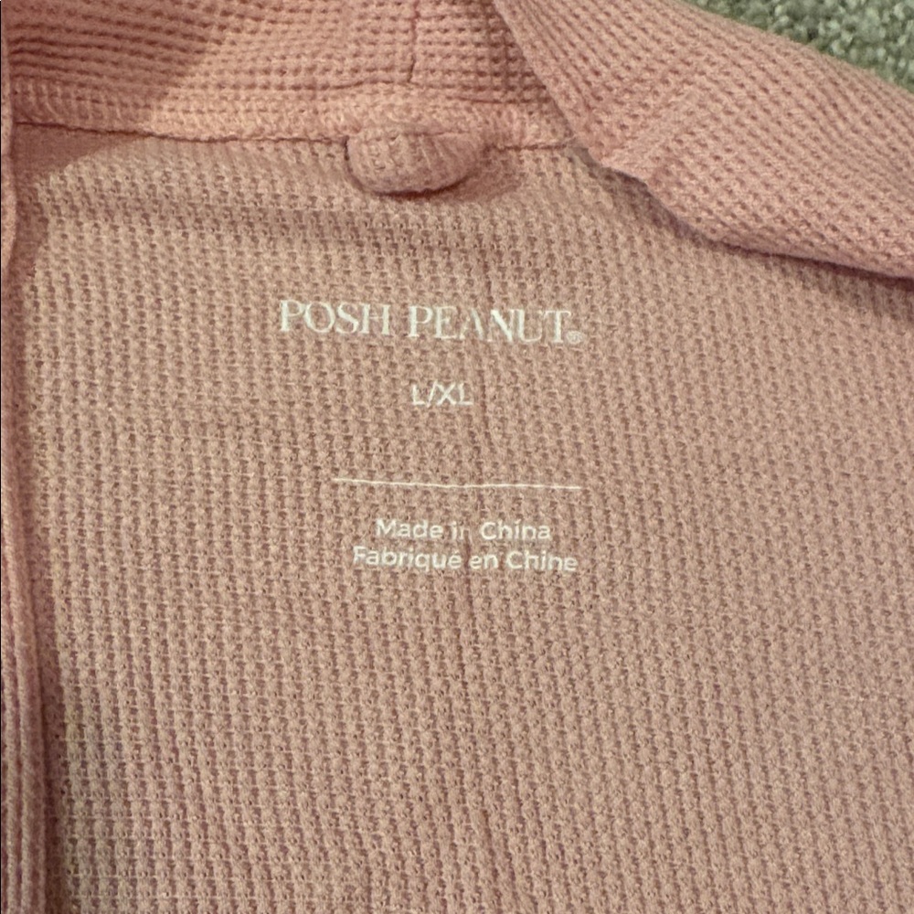 Posh Peanut Fall Rose Waffle Robe - Picture 4 of 4